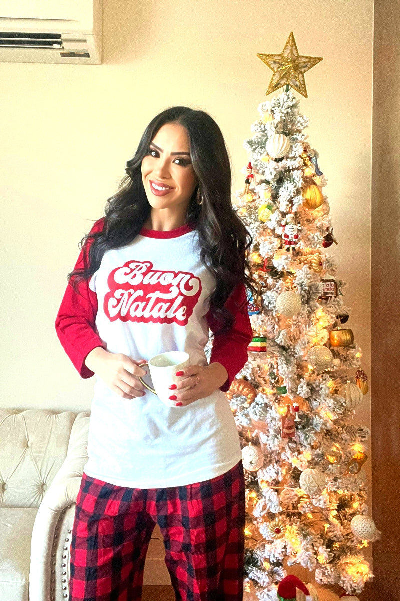 Buon Natale Raglan PJs - Women