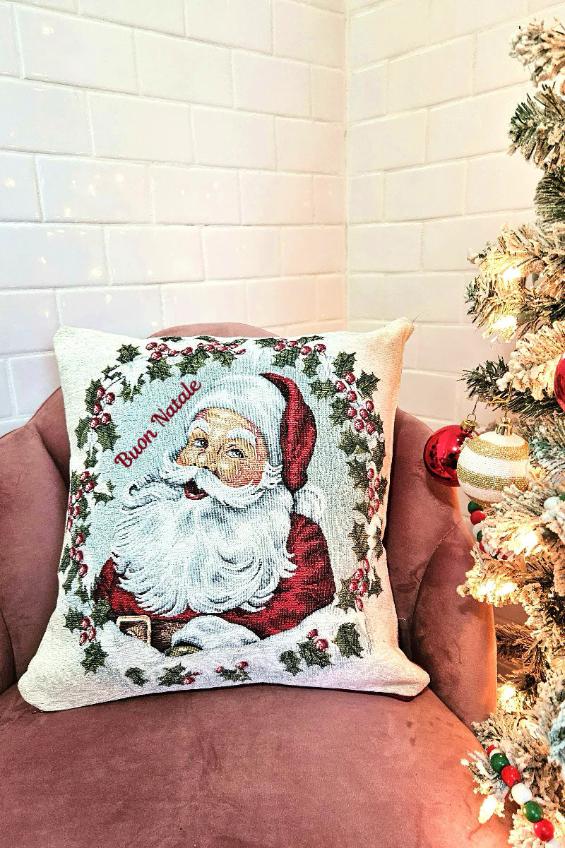 The Buon Natale - Babbo Natale Throw Pillow - Made in Italy