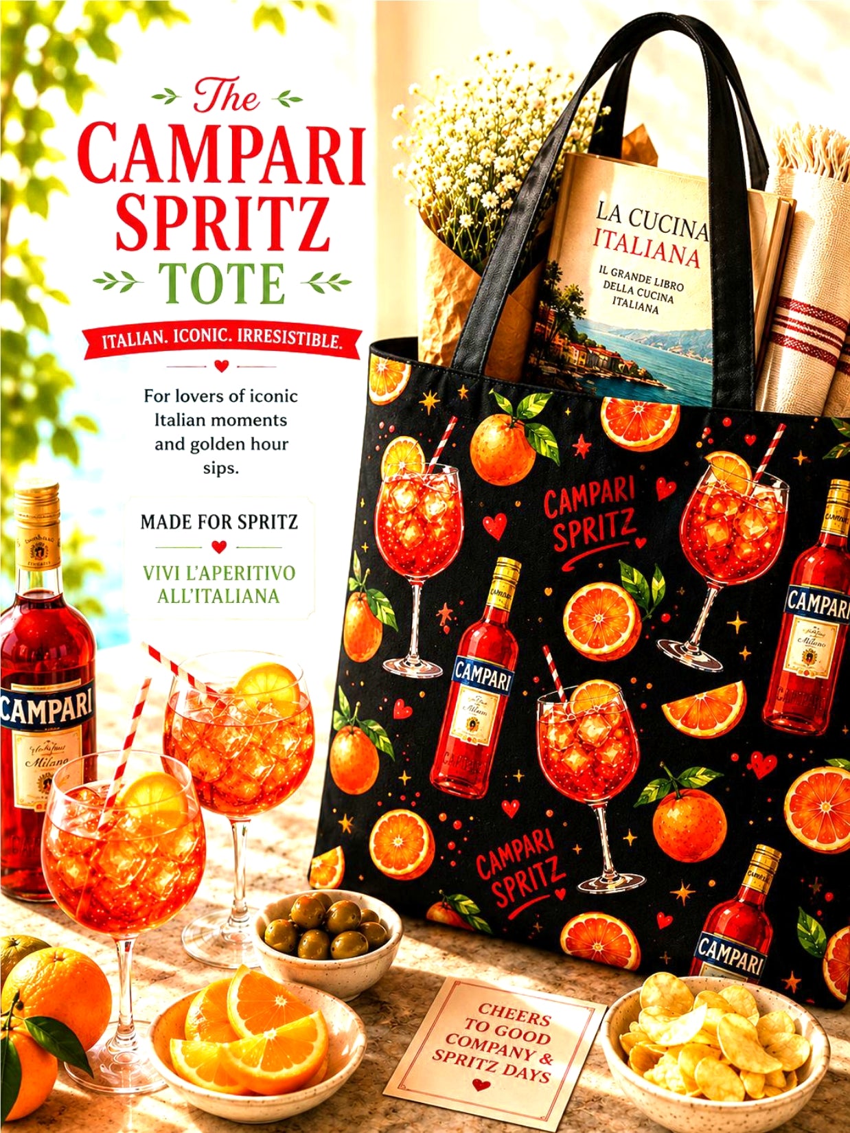 The Campari Spritz Tote – La Bottega della Nonna
