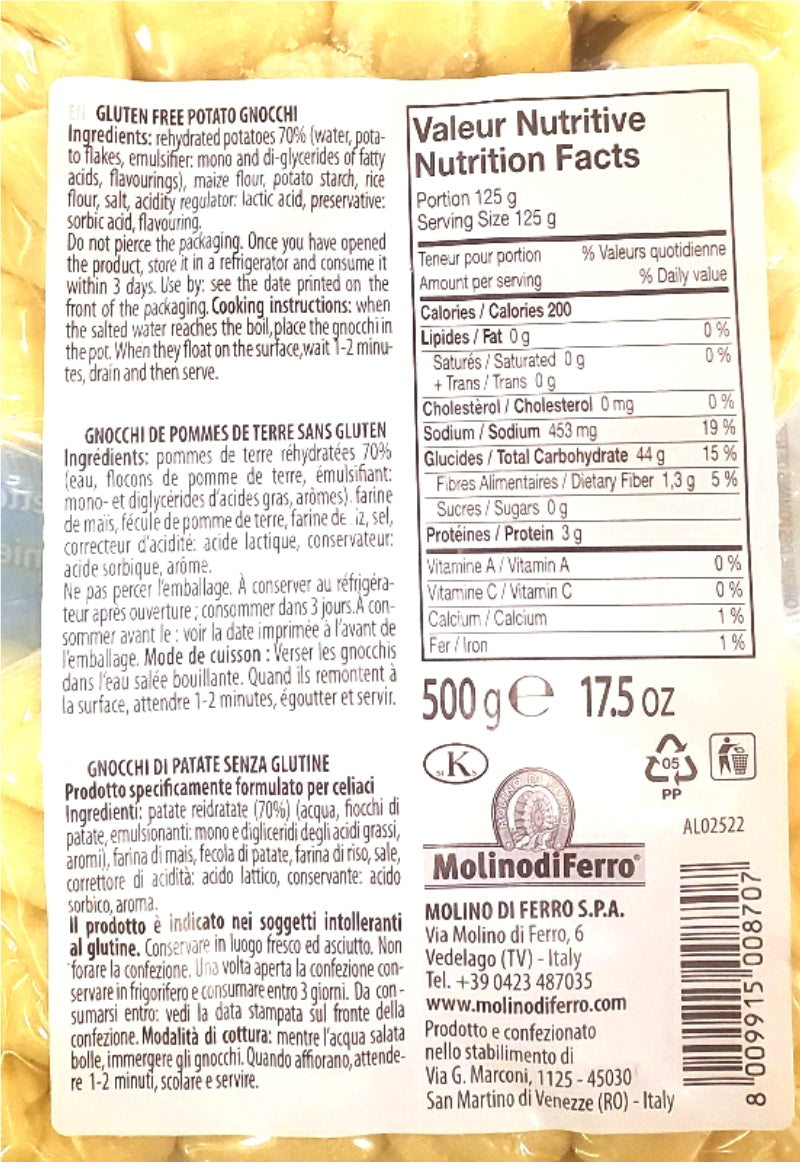 Potato Gnocchi - Gluten Free