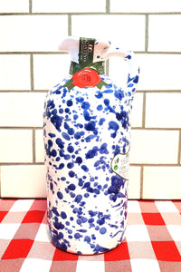 Macchiato Blu` - Extra Virgin Olive Oil from Puglia in Ceramic Jug by Frantoio Galantino