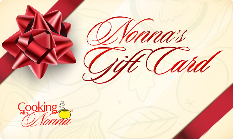 Cooking with Nonna Personalized Gift Card