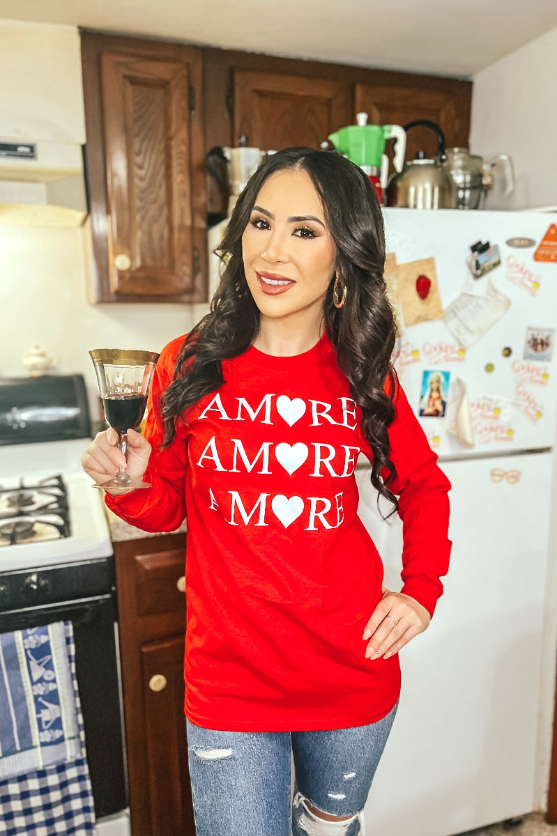 The Amore Long Sleeve Tee – La Bottega della Nonna