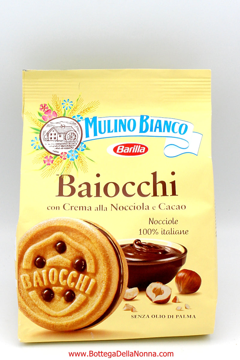Baiocchi Hazelnut Cookies - Mulino Bianco - 260 Gr