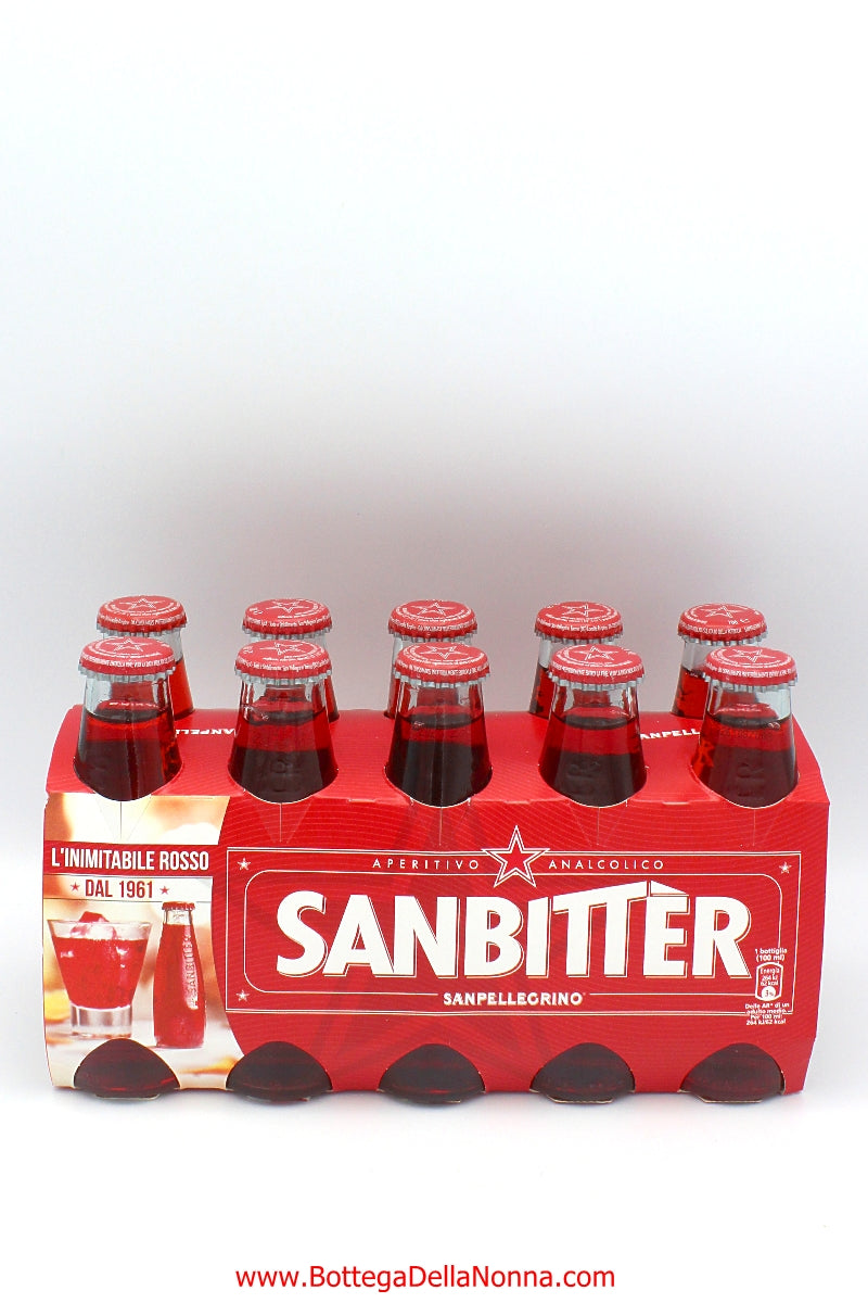 Sanbitter Non-Alcoholic Red Bitter Aperitif by San Pellegrino - 10 x 100 ml
