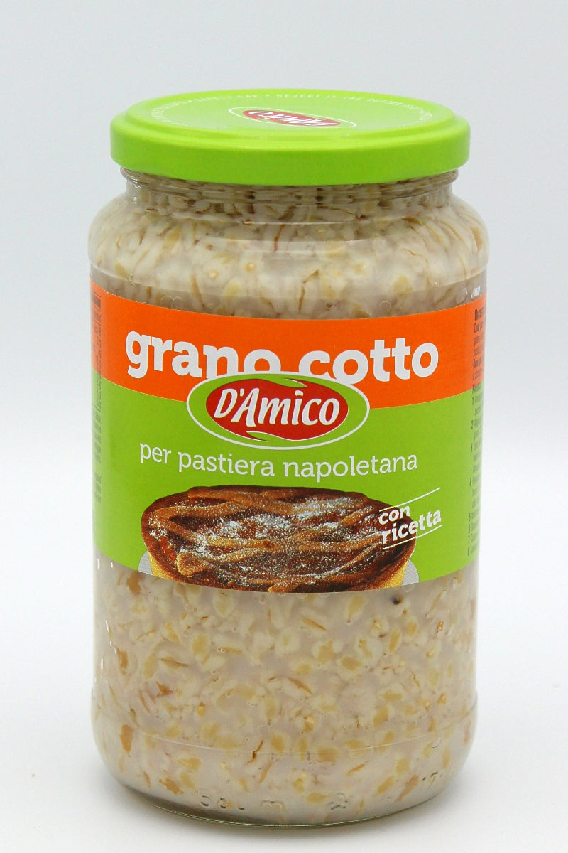Grano Cotto - Cooked Wheat for Pastiera Napoletana - Glass Jar