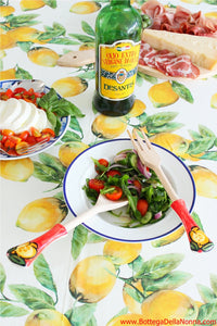 The Positano Wood Salad Spoon and Fork Set