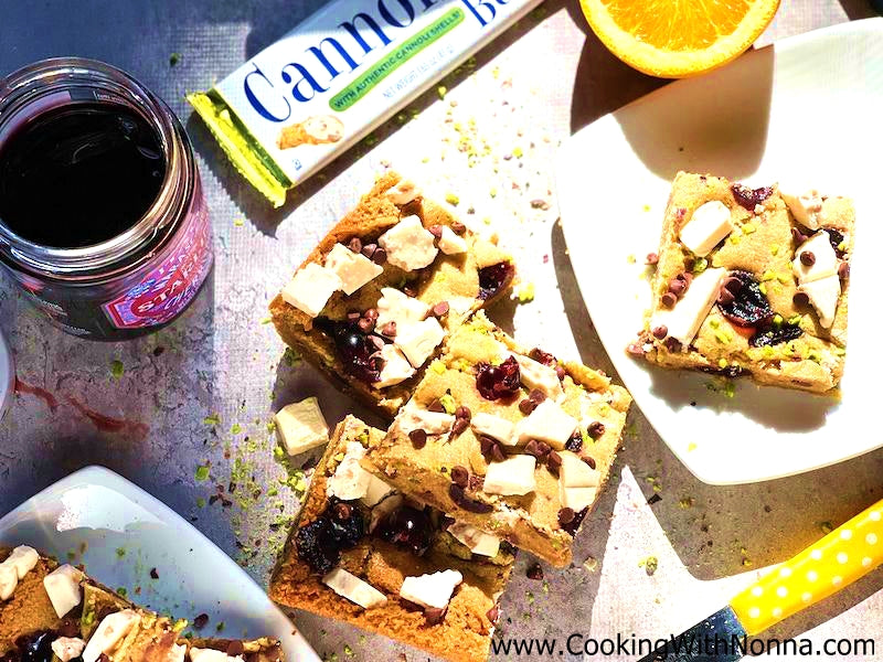 Ingrediends needed for the Cannoli Cookie Bars recipe: