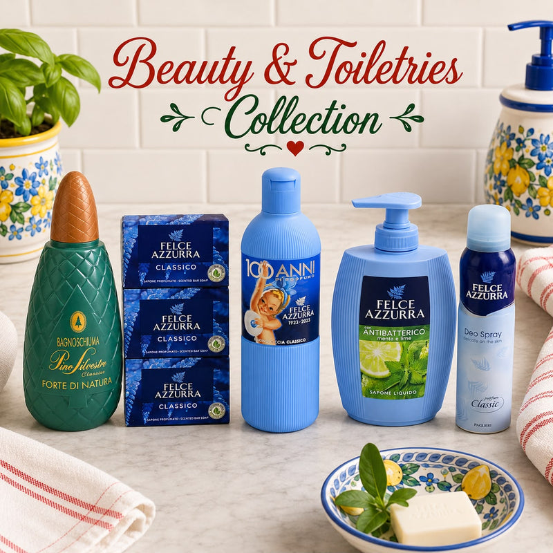 beauty products and toiletries from italy