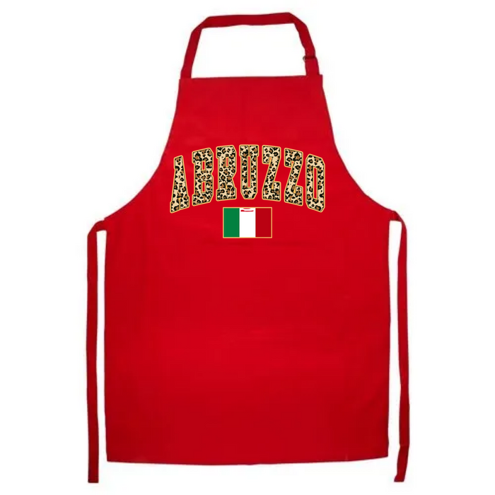 Abruzzo Leopard Print Apron