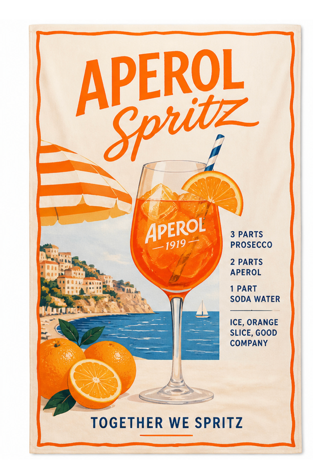 The Aperol Spritz Beach Towel