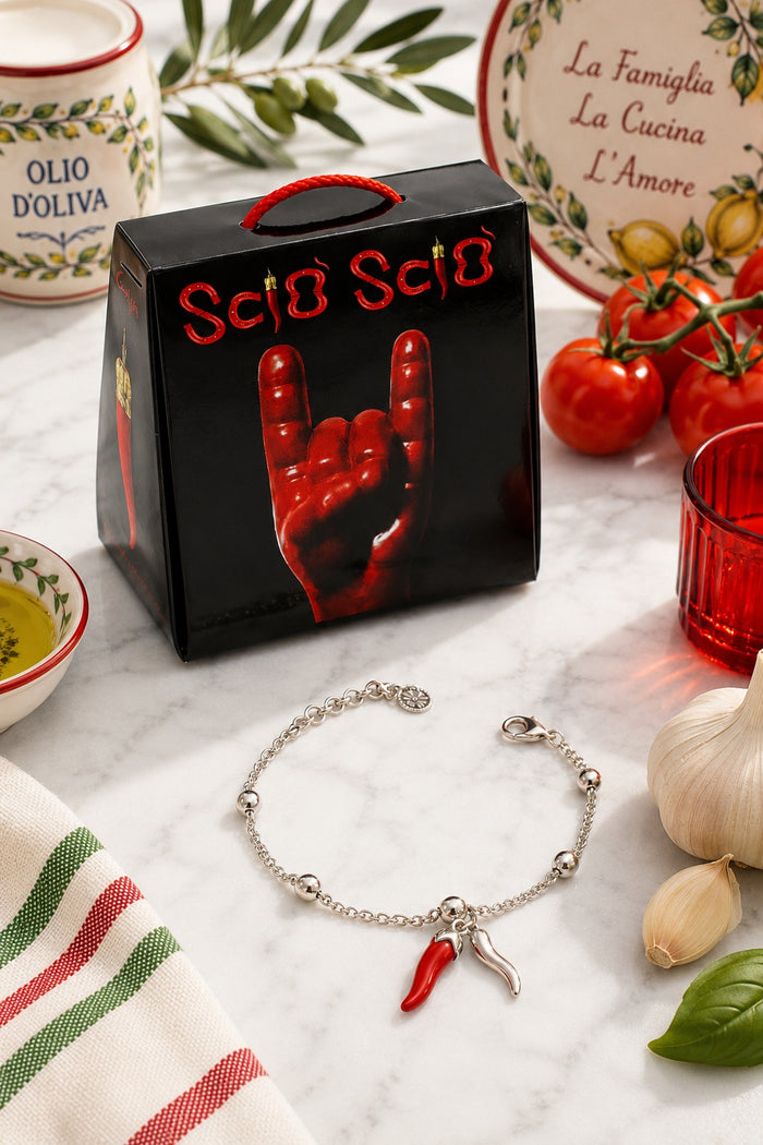 The Capri Cornicello Bracelet - White Gold PRE-ORDER