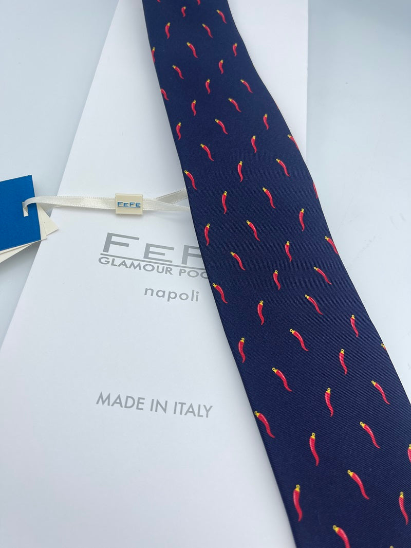 Cornicello Silk Tie - Made in Italy