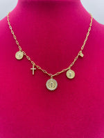 The Madonna Mia Charm Necklace