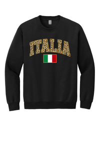 Italia Leopard Print Sweatshirt - Unisex