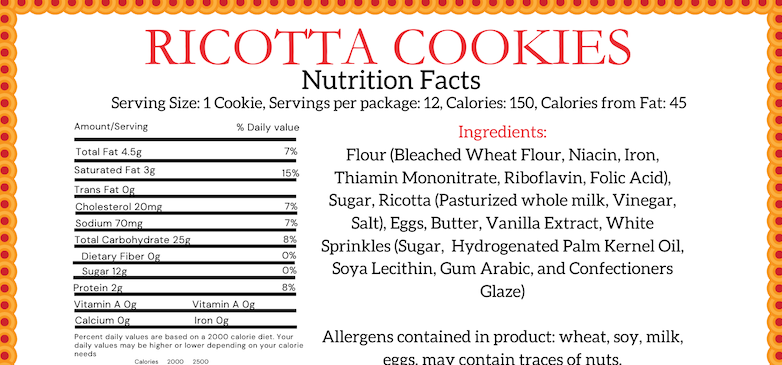 Nonna's Ricotta Cookies