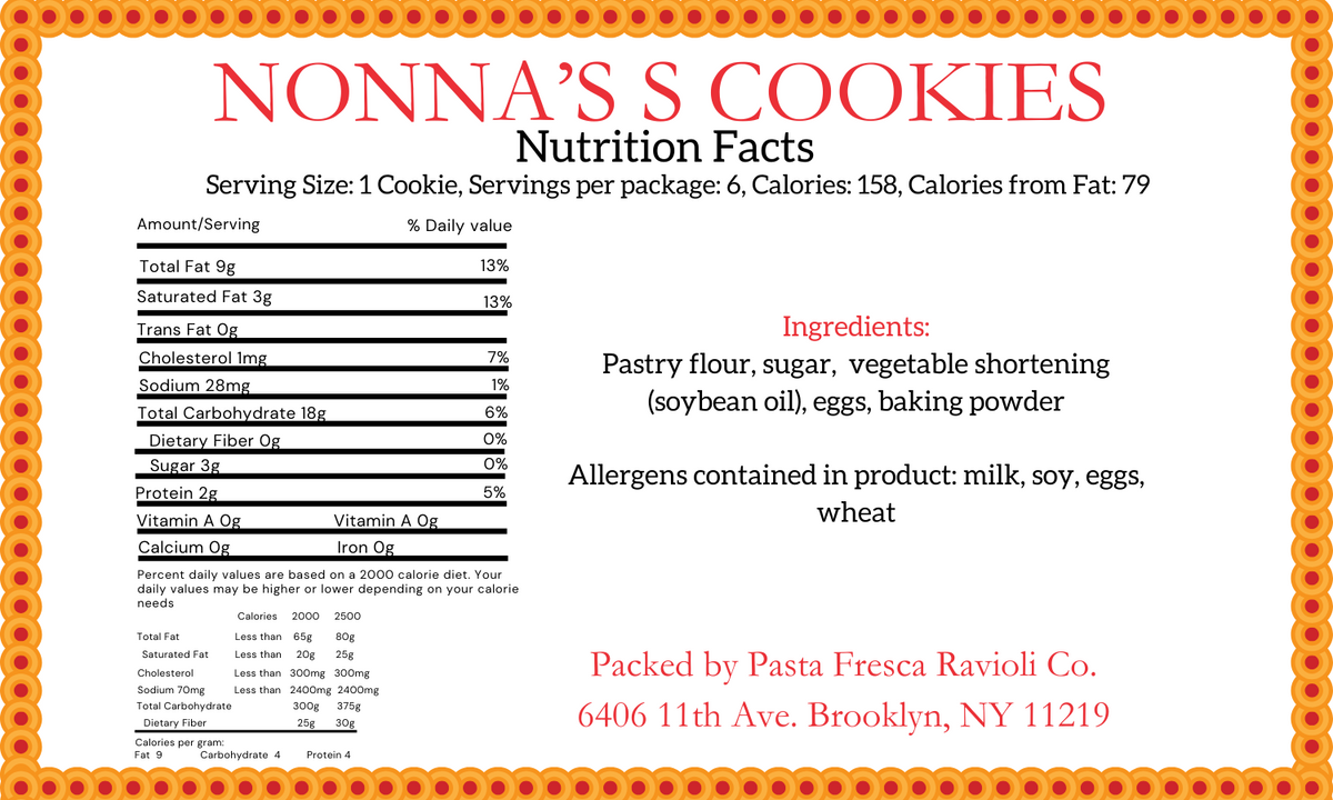 Nonna's S Cookies