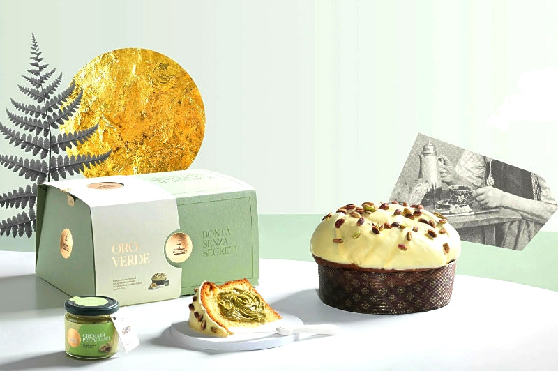 Oro Verde - Pistachio Panettone by Fiasconaro from Sicily