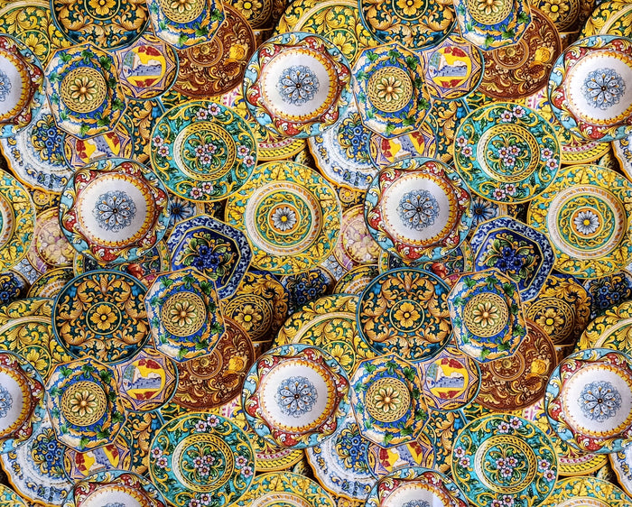 The Painted Plates  Runner - 16 x 60