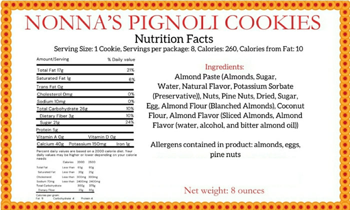 Nonna's Pignoli Cookies