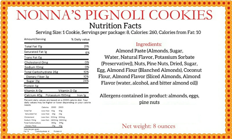 Nonna's Pignoli Cookies