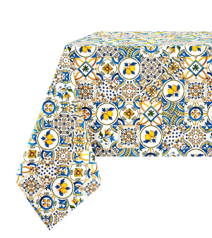 The Majolica Lemon Tablecloth