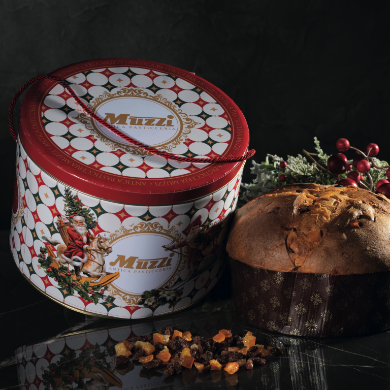 Santa Panettone Classico  in Tin by Muzzi
