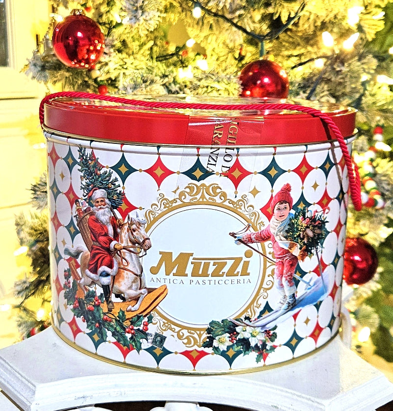 Santa Panettone Classico  in Tin by Muzzi