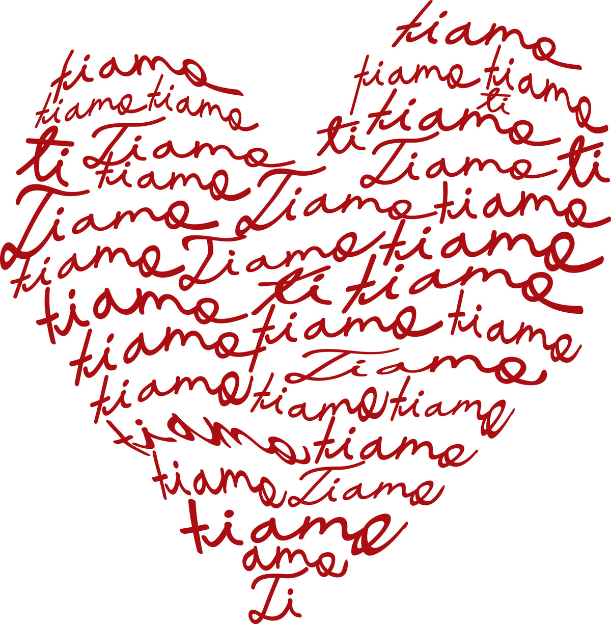 The Ti Amo Script Tote