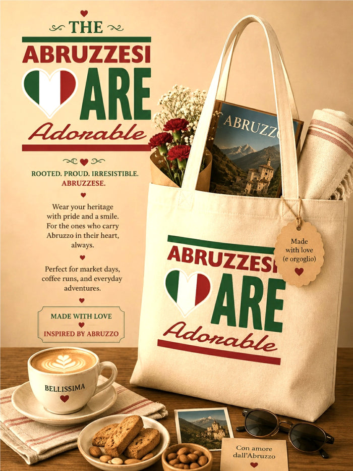 Tote bag with 'Abruzzesesi Are Adorable' 