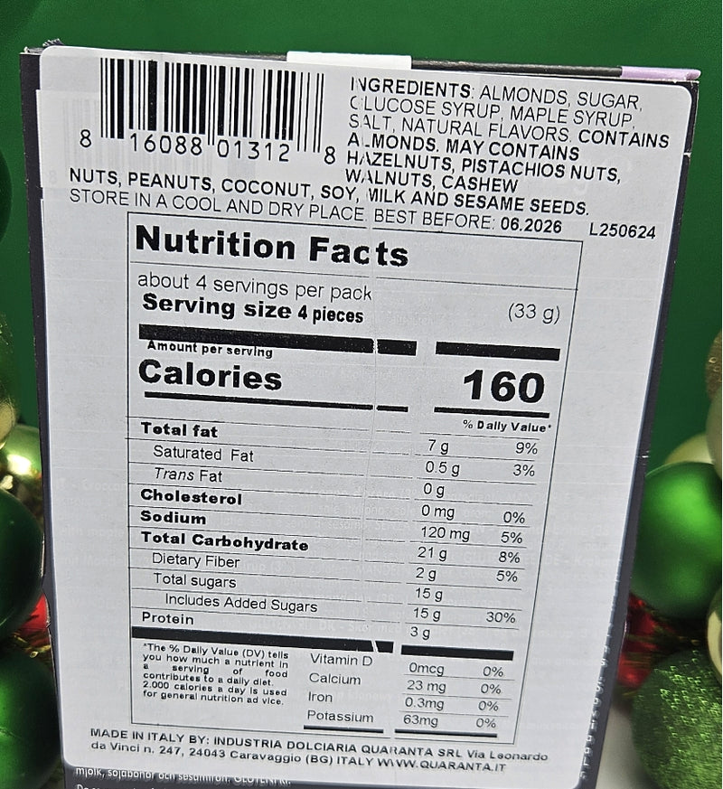 Almond Brittle with Maple Syrup