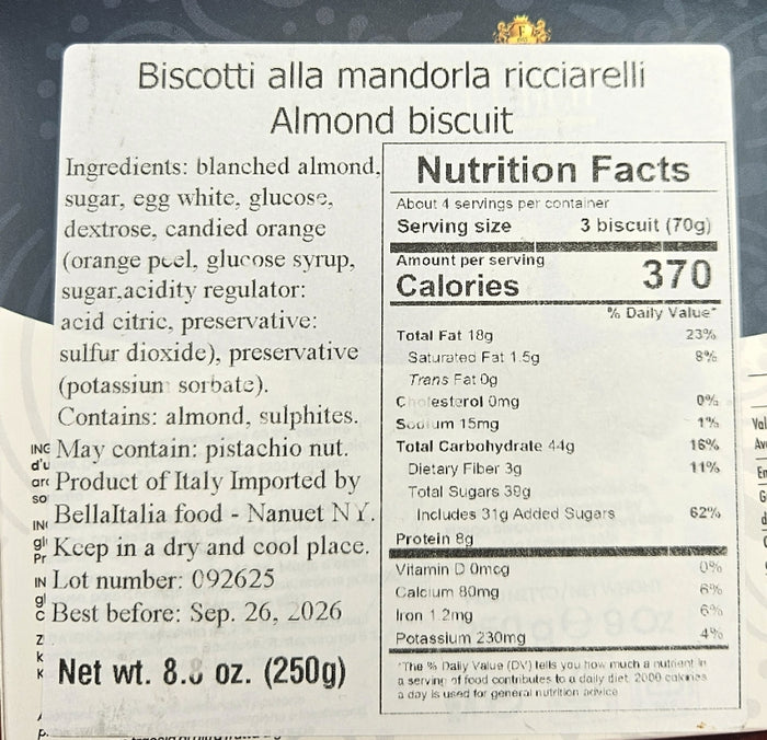 Sicilian Ricciarelli Cookies by Furco