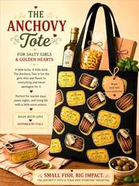 anchovy tote bag black