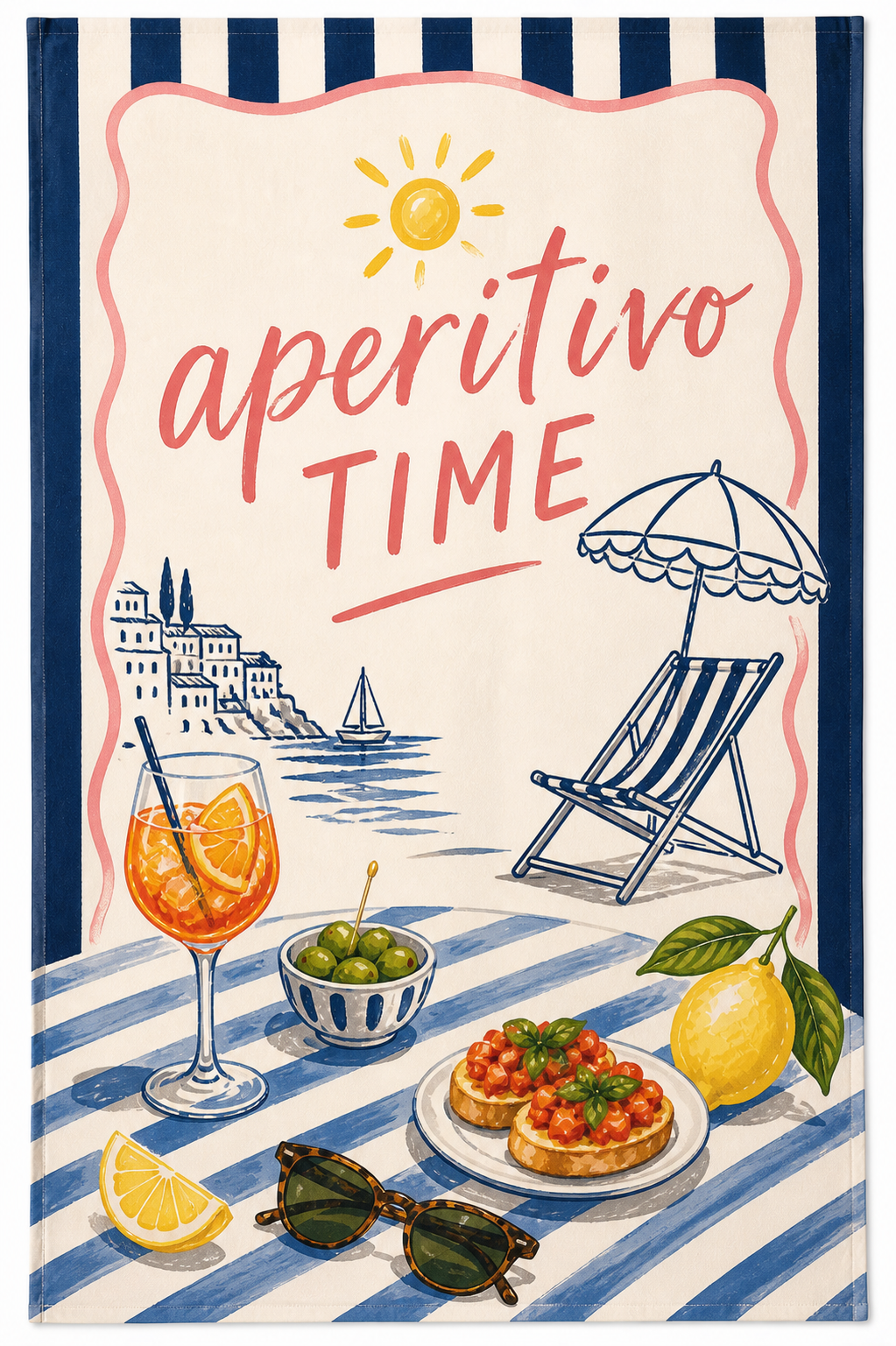 Aperitivo Time Beach Towel