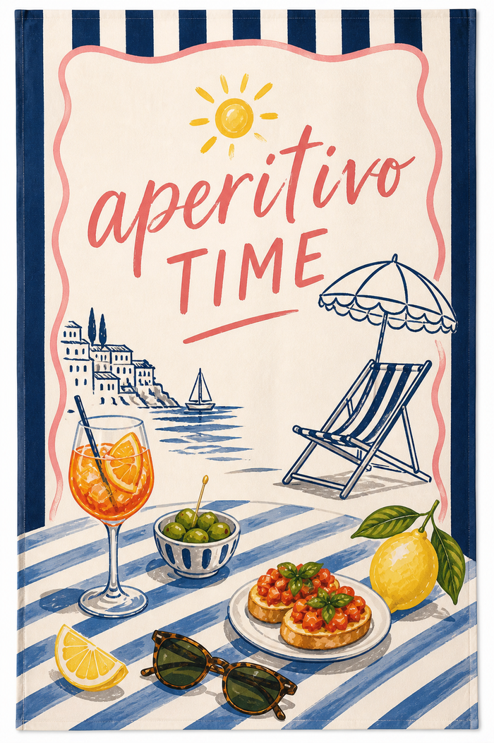 Aperitivo Time Beach Towel
