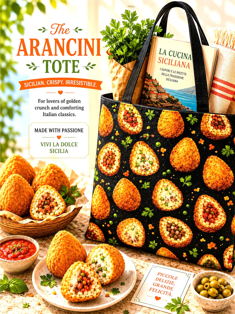 sicilian arancine tote bag