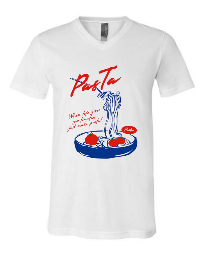 The Artsy Pasta V-Neck Shirt