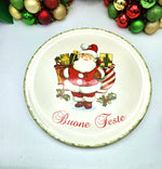 Babbo Natale Panettone Serving Plate - Made in Italy