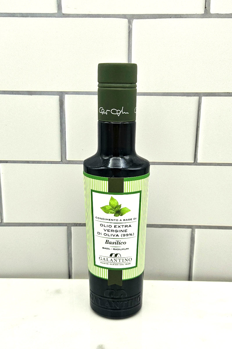 Basil Infused Extra Virgin Olive Oil from Puglia  by Frantoio Galantino