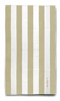 La Dolce Vita Extra Large Beach Towel - Beige - Made in Italy