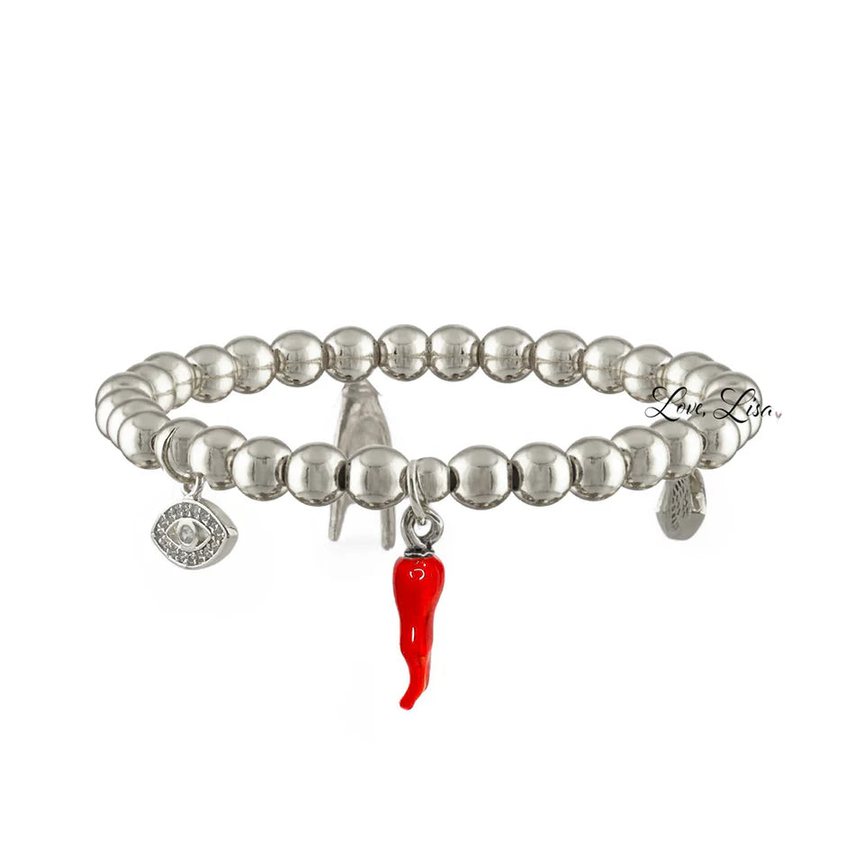 The Bella Cornicello Silver Bracelet