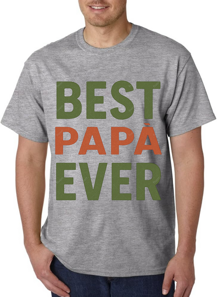 Best Papa` Ever - Gray