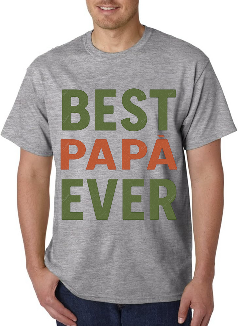 Best Papa` Ever - Gray