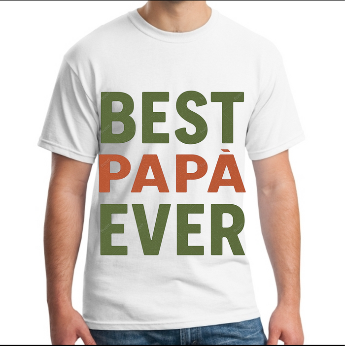 Best Papa` Ever - White