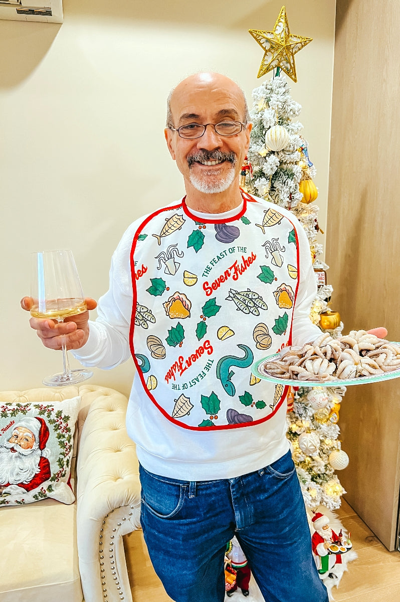 The Feast of the Seven Fishes Bib  - Made in Italy
