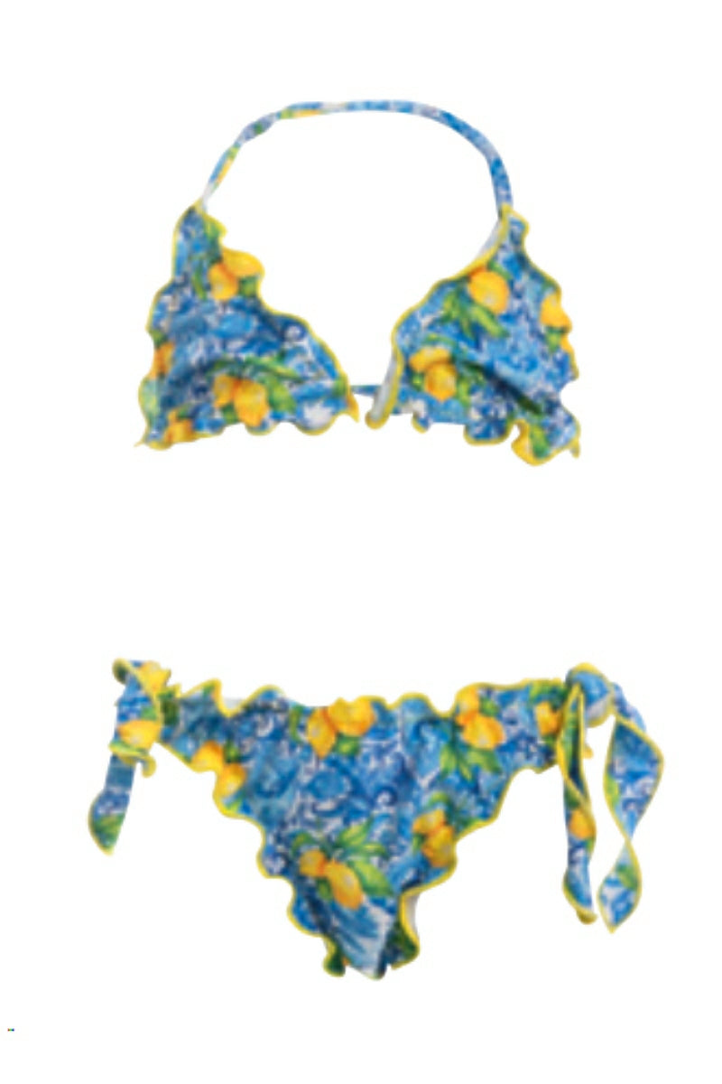 The Bambina Bikini - Lemon Majolica - Made in Italy