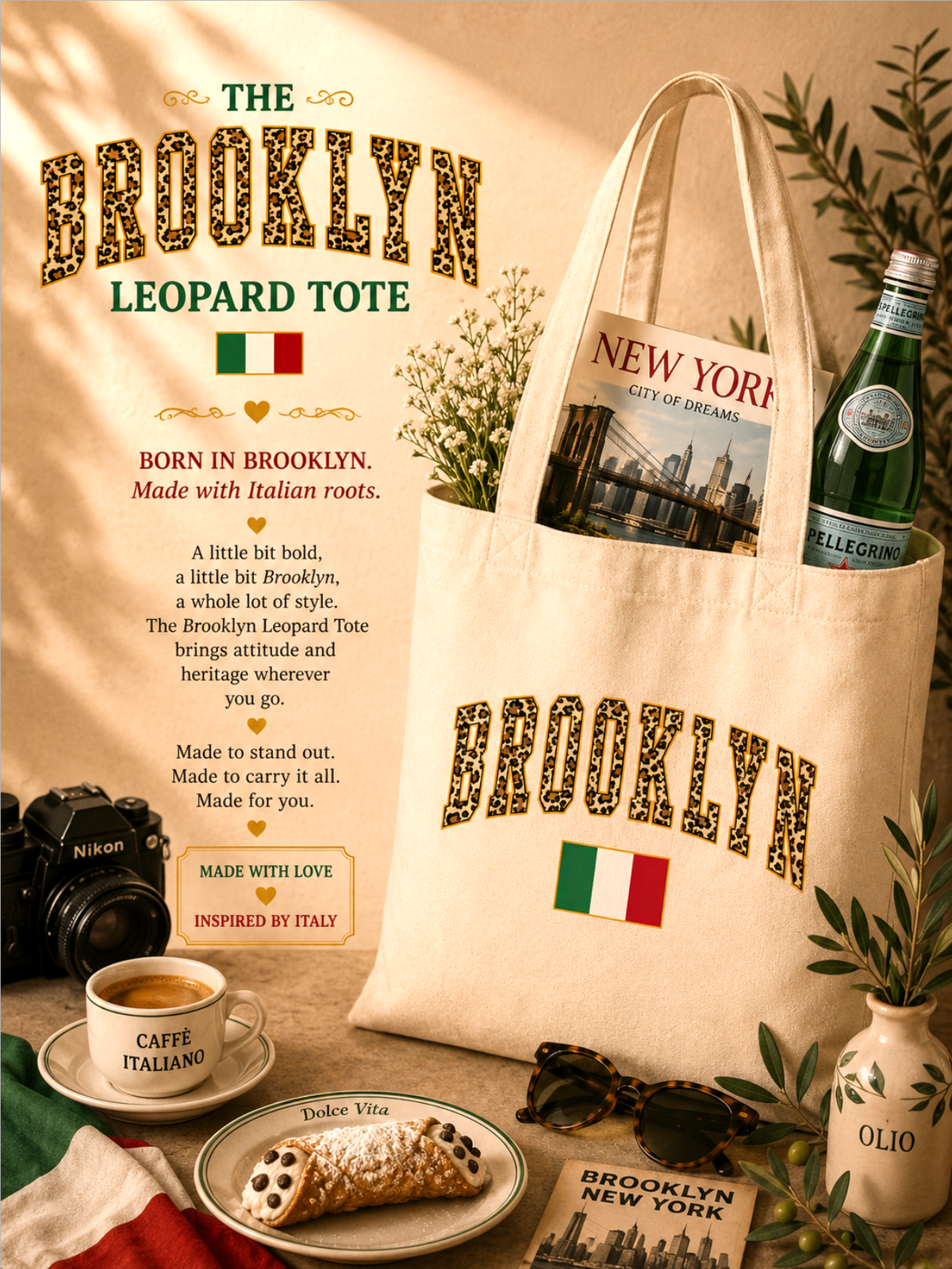 The Brooklyn Leopard Tote bag