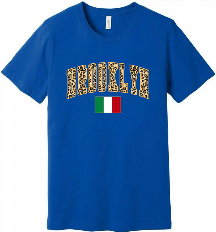 Brooklyn Leopard Print V-Neck Shirt - Unisex