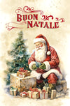 Buon Natale - Babbo Natale - Dish Towel  - Made in Italy