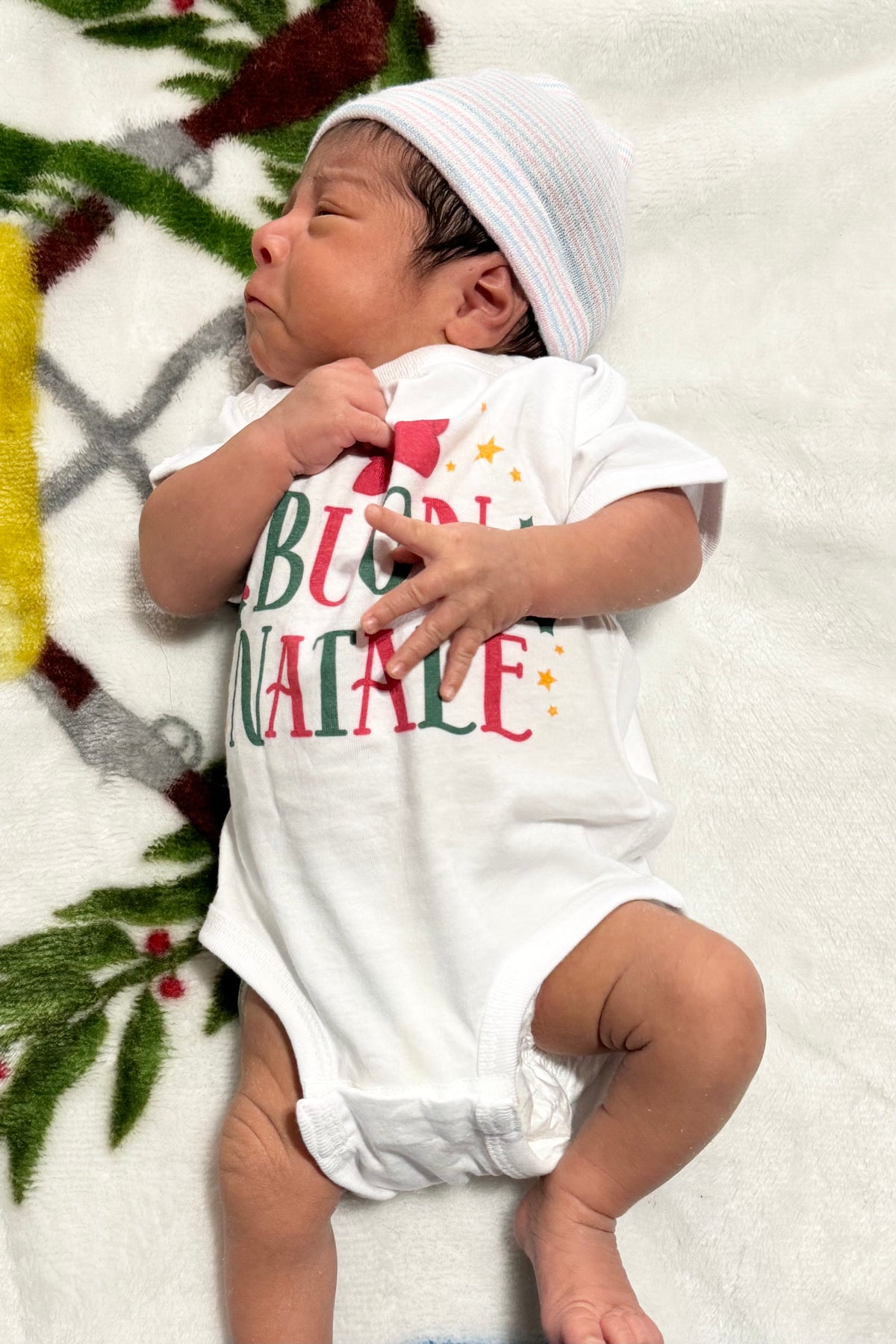 Buon Natale Bow Tie Onesie